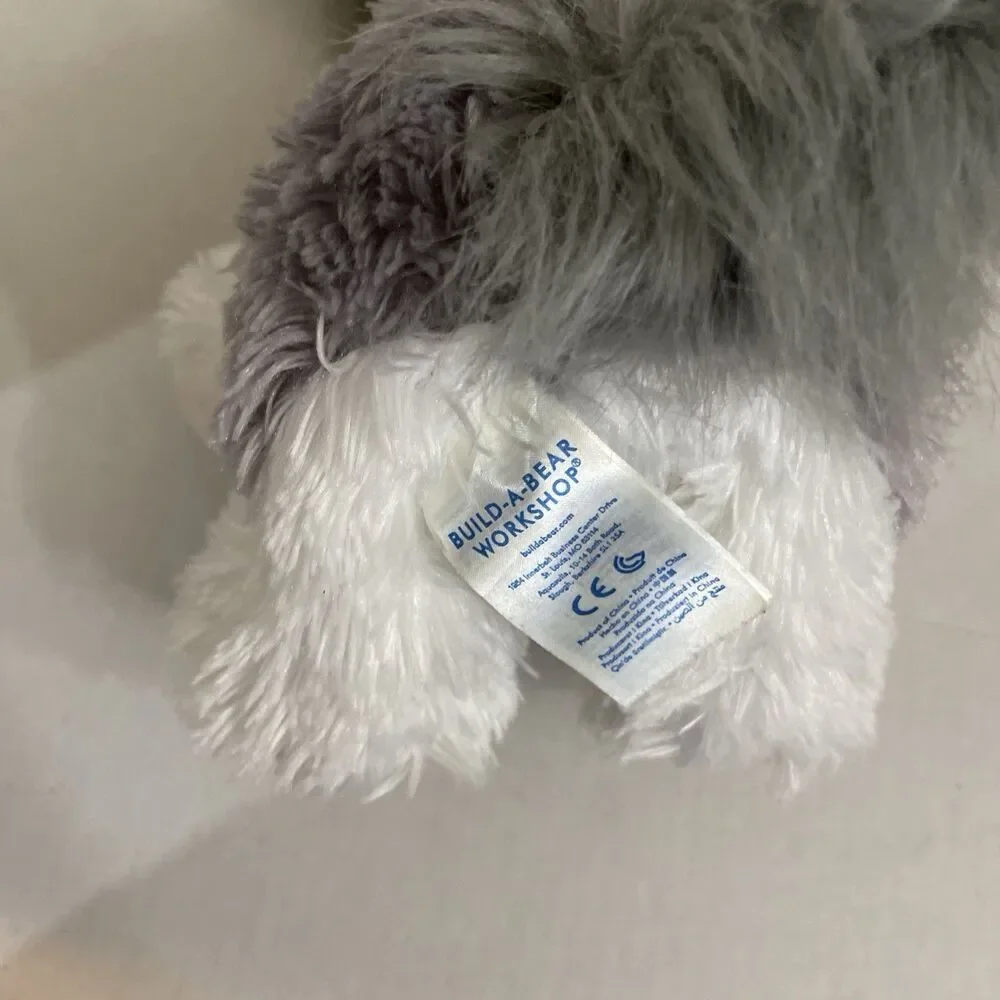 Build a Bear Promise Pets Shih Tzu Puppy Plush Dog Stuffed Animal Gray White
